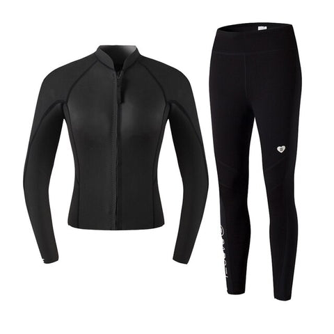 Girls Neoprene Wetsuit Top Jackets Long Pants For Watersports