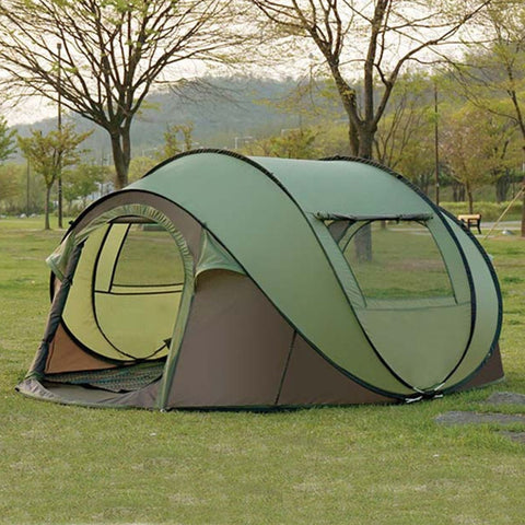 New Style Pop Up Ultralarge 4~5 Person Fully Automatic Speed Open With Mosquito Net Outdoor Camping Beach Tent Sun Shelter