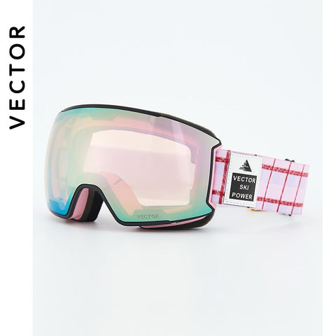 OTG Ski Goggles Snow Glasses Men UV400 Anti-fog Coatings Snowmobile Snowboard Skiing Women Sunglasses Outdoor Winter Sport 2020