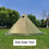 Ultralight Pyramid Tent with stove pipe hole
