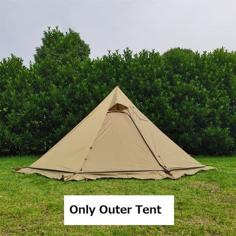 Ultralight Pyramid Tent with stove pipe hole