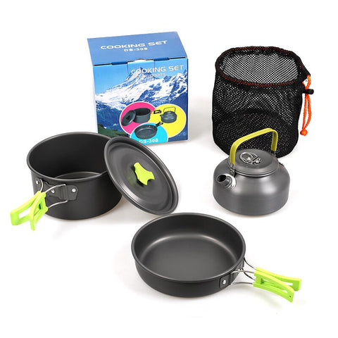 High Temperature Resistance Ultra light Camping Cookware Kit