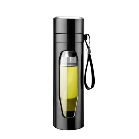 Glass Water Bottle | Coffee tea Cup Infuser | Lid Filter