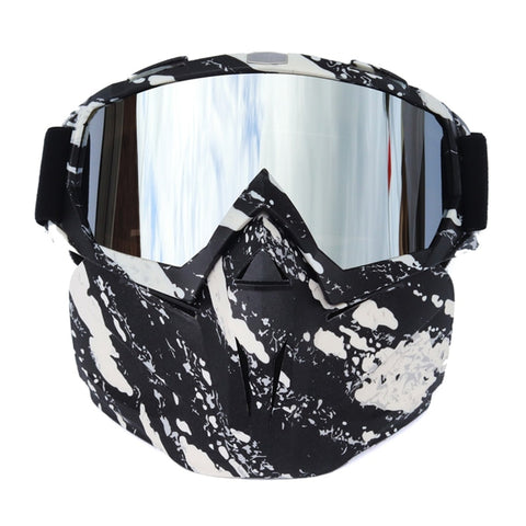Snowboard Mask with Detachable Winter Ski Goggles