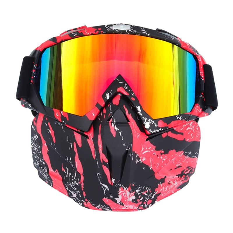 Winddichtes Unisex Ski Snowboard Maske Schneemobil Skibrille