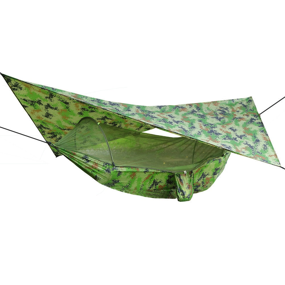 Automatic Quick Open Mosquito Net Hammock Tent With Waterproof Canopy