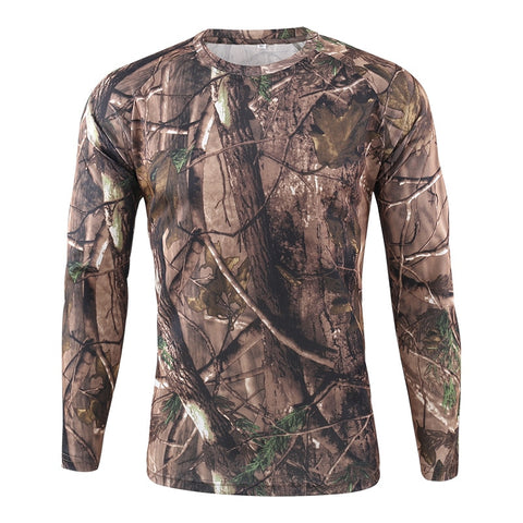 Military Camouflage Long Sleeve T-shirt for Men