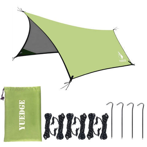 Yuedge Portable Lightweight Waterproof Rain Tarp | Camping Backpacking Tents