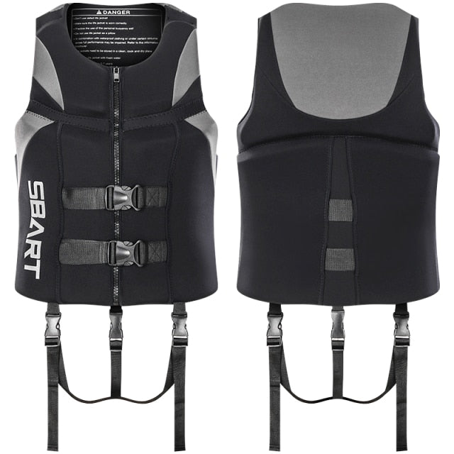 CE Approved Neoprene Adults Life-jacket Aid Vest Kayak Ski Buoyancy Fishing Watersport Universal Windsurf Surf Swim Boating