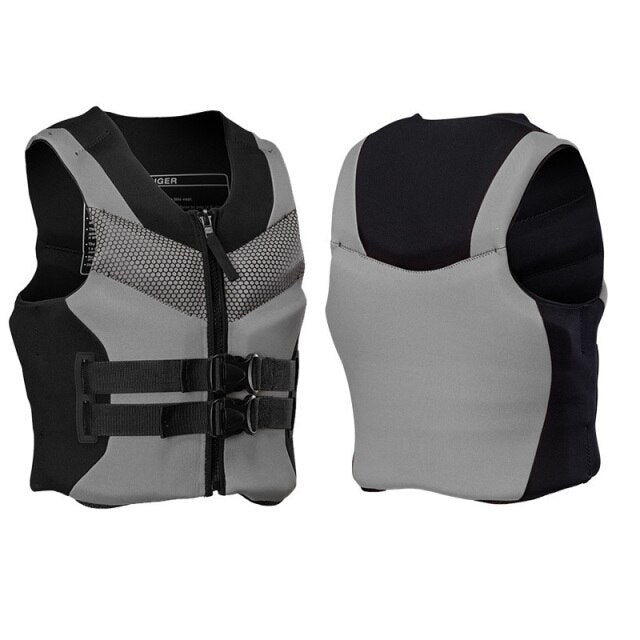 CE Approved Neoprene Adults Life-jacket Aid Vest Kayak Ski Buoyancy Fishing Watersport Universal Windsurf Surf Swim Boating