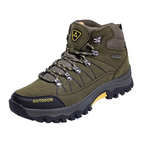 Outdoor Cotton Fabric Hiking Shoes Waterproof