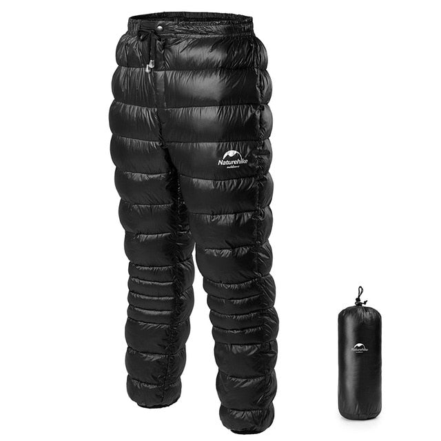 Naturehike Windproof Winter Warm Packable Down Pants | Storage Bag