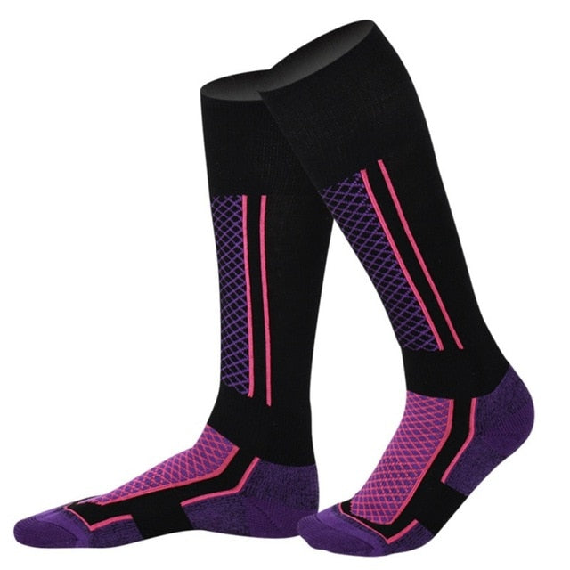 Long Socks with Multi-colored Lines | Thermal Socks